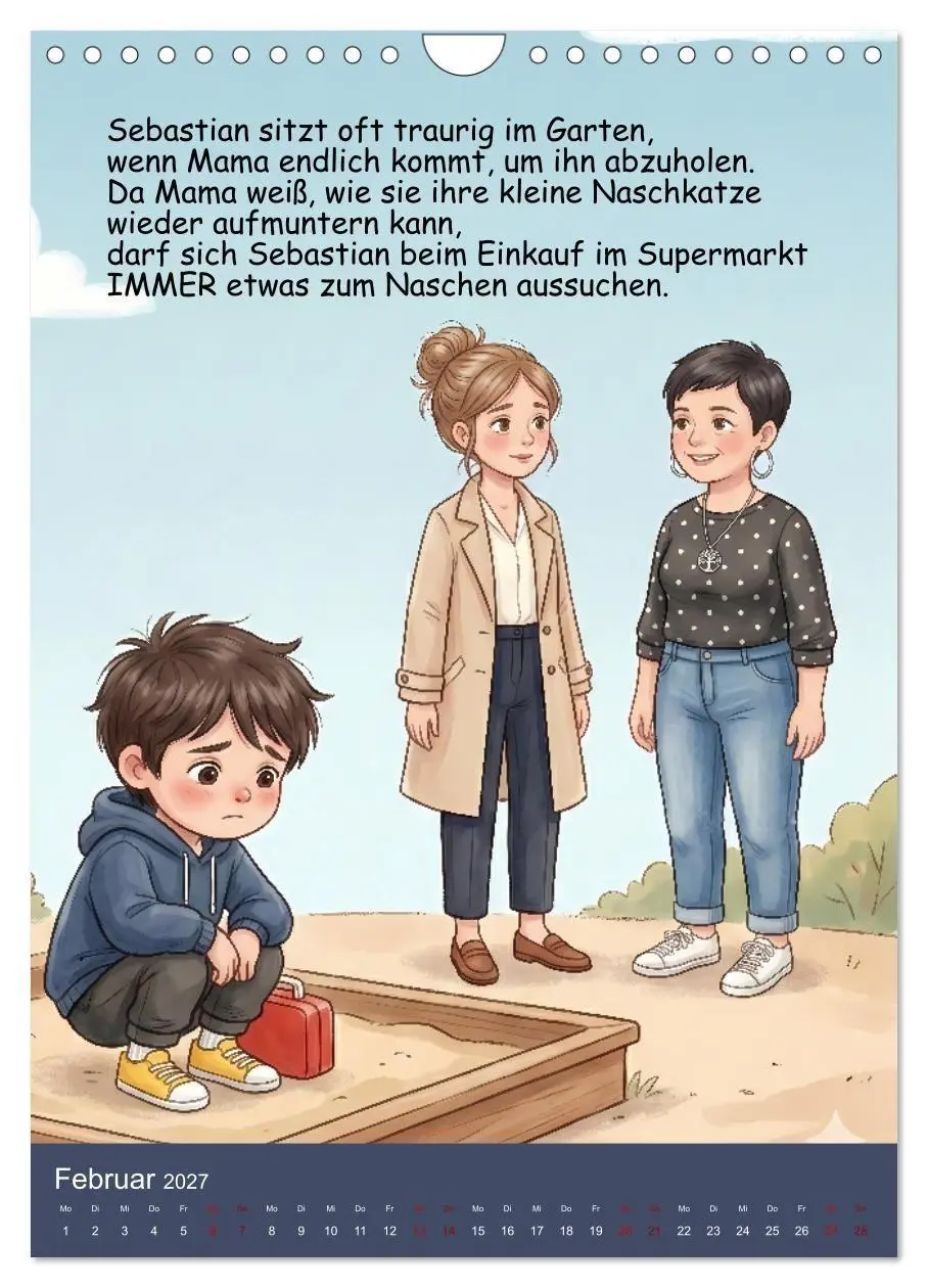 Bild: 9783516799699 | Sebastian - der nicht teilen wollte (Wandkalender 2027 DIN A4...