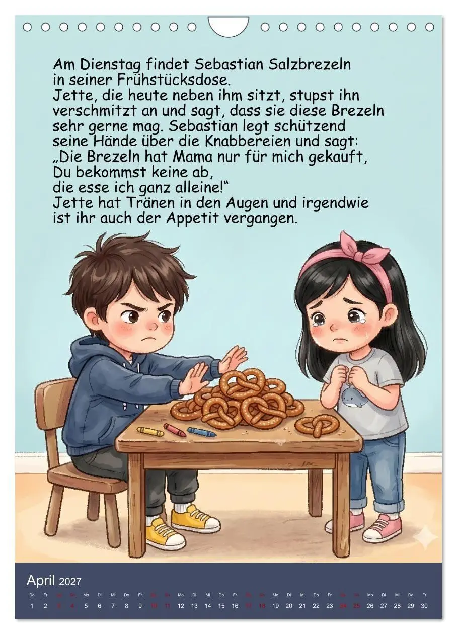 Bild: 9783516799699 | Sebastian - der nicht teilen wollte (Wandkalender 2027 DIN A4...