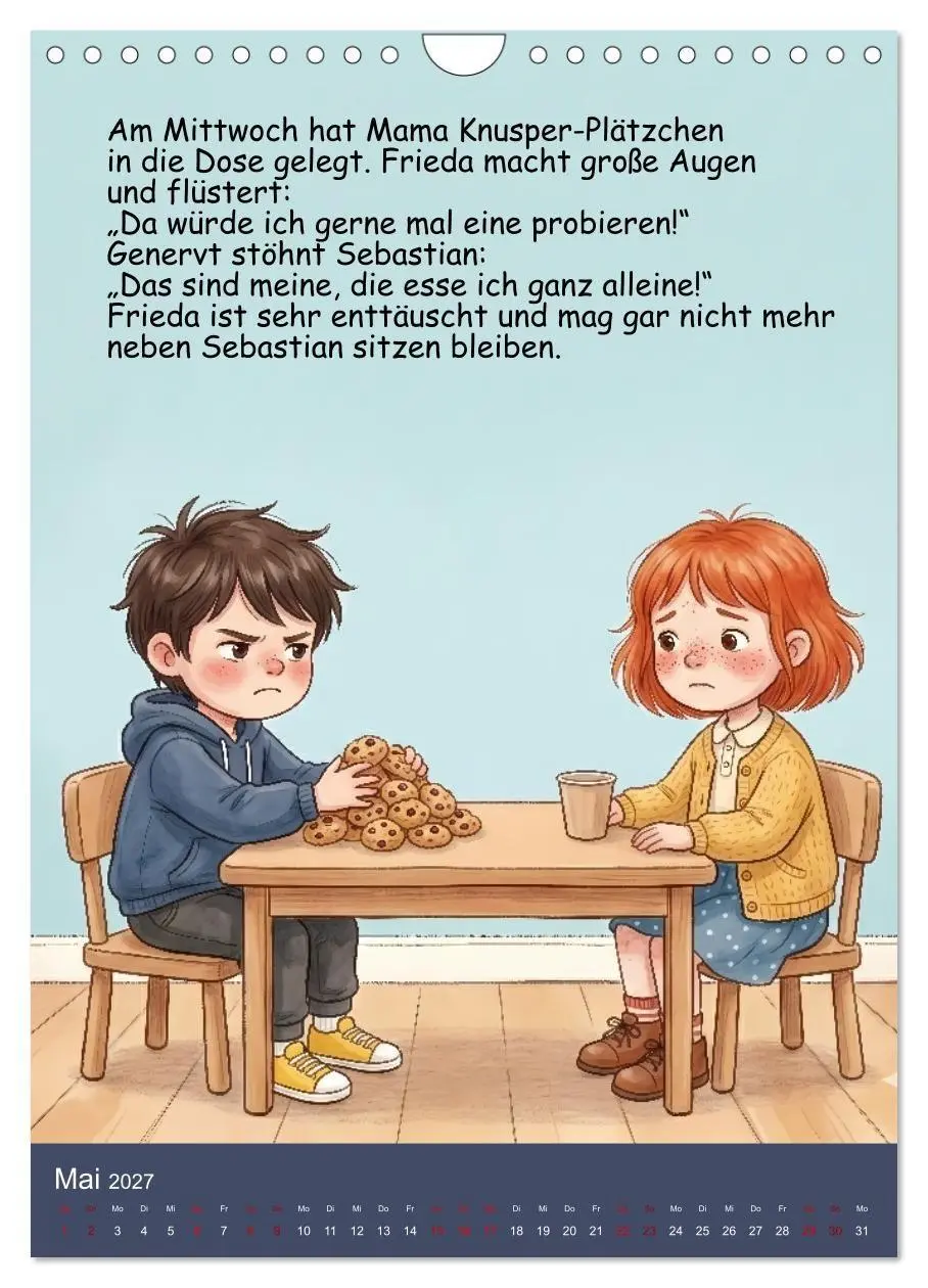 Bild: 9783516799699 | Sebastian - der nicht teilen wollte (Wandkalender 2027 DIN A4...