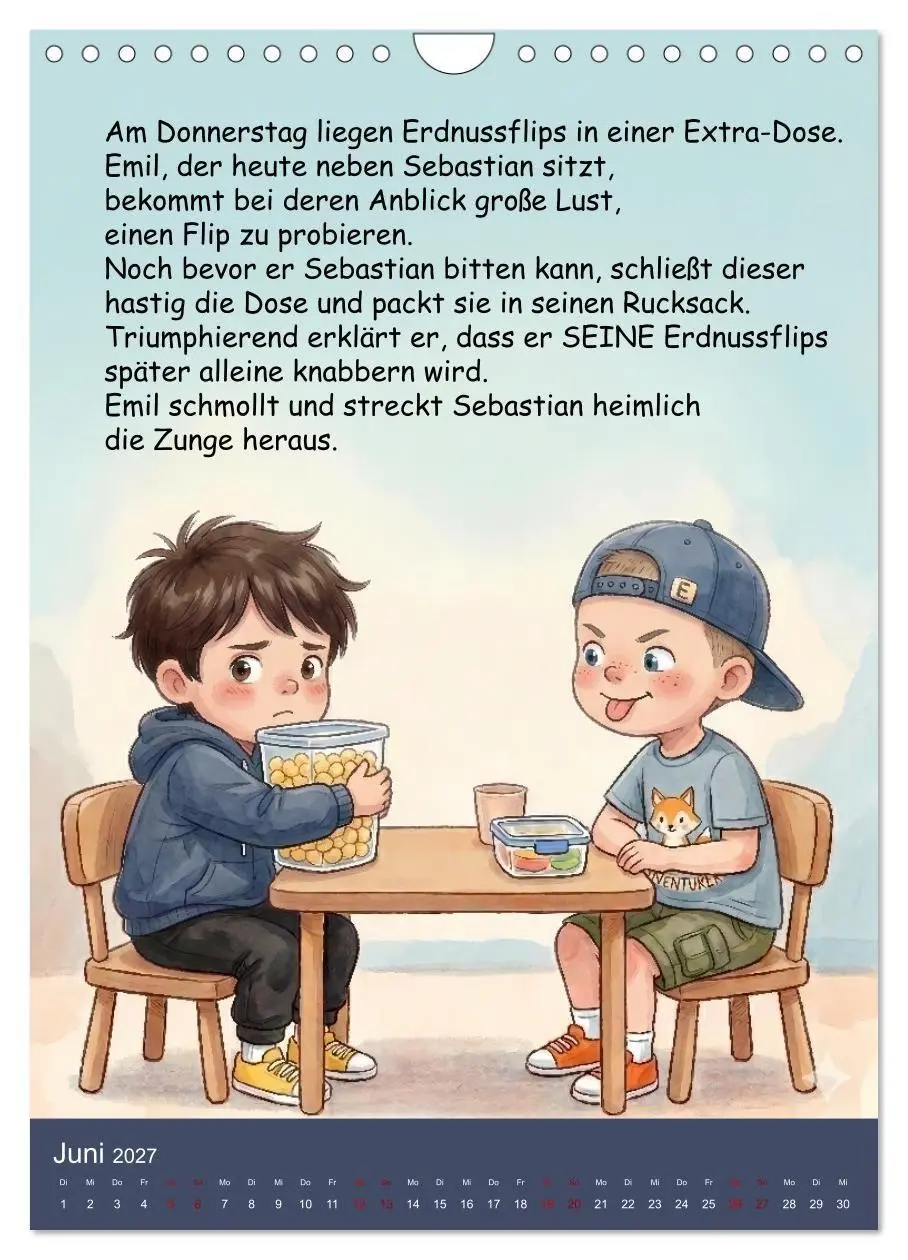 Bild: 9783516799699 | Sebastian - der nicht teilen wollte (Wandkalender 2027 DIN A4...