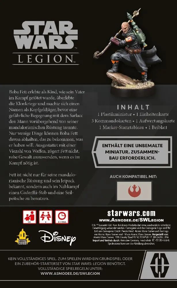 Bild: 841333119799 | Star Wars: Legion Boba Fett (Daimyo) | Alex Davy | Spiel | FFGD4698