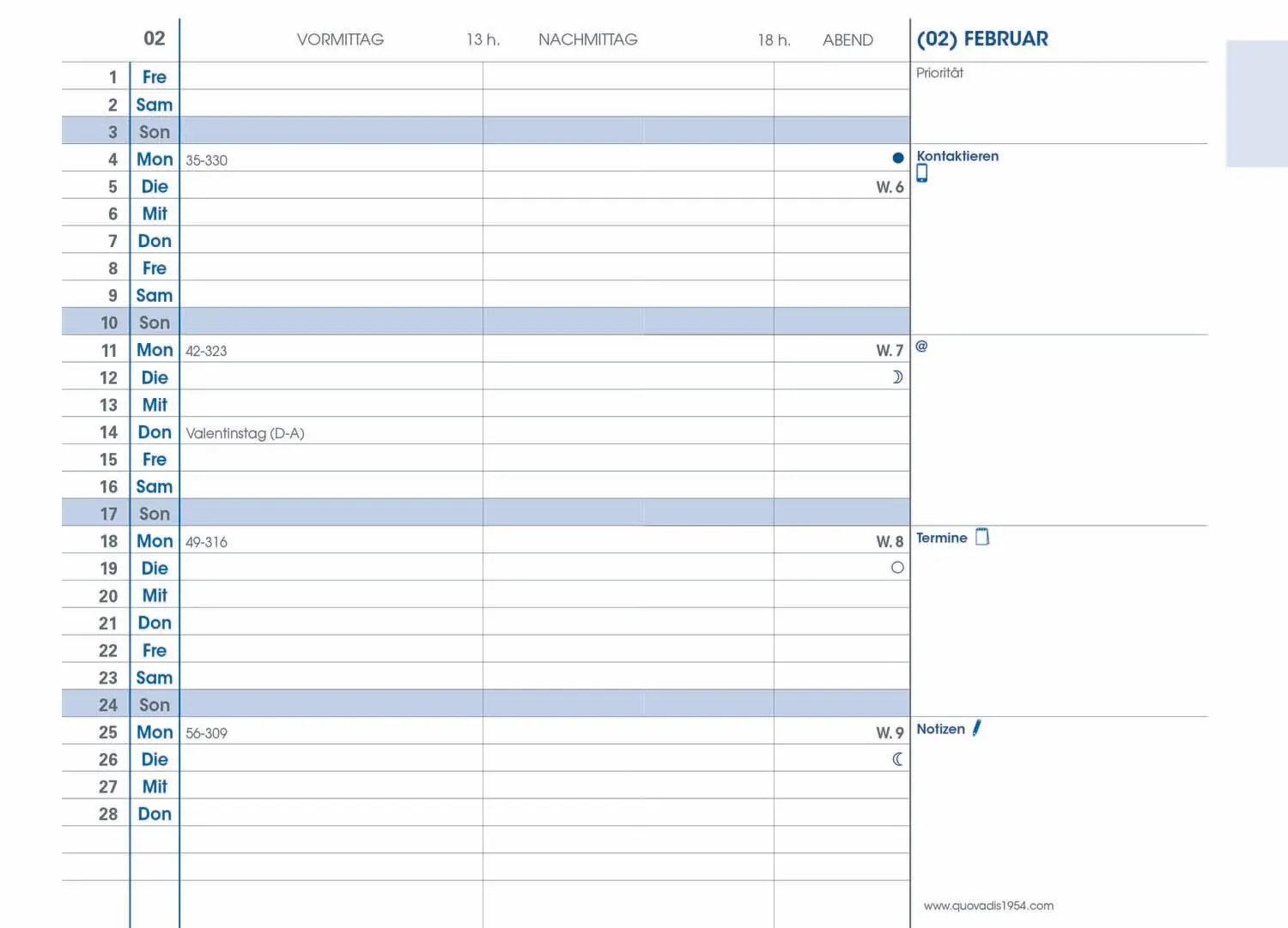 Cover: 3371010129799 | Kalendereinlage Plain 2026 | Quo Vadis | Kalender | Deutsch | 2026