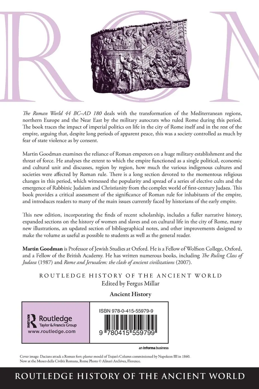 Rückseite: 9780415559799 | The Roman World 44 BC-AD 180 | Martin Goodman | Taschenbuch | Englisch