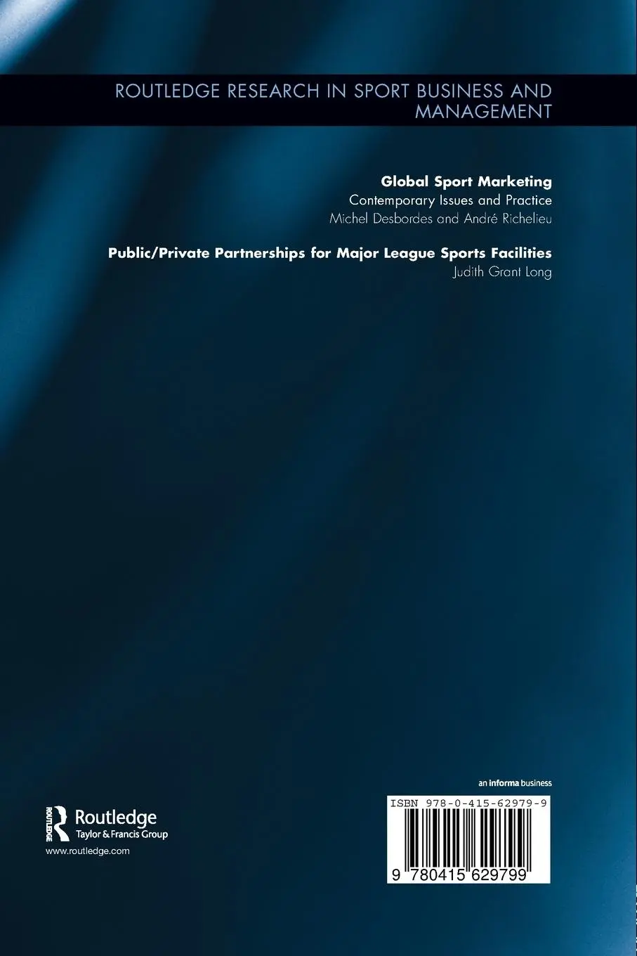 Rückseite: 9780415629799 | Public-Private Partnerships for Major League Sports Facilities | Long