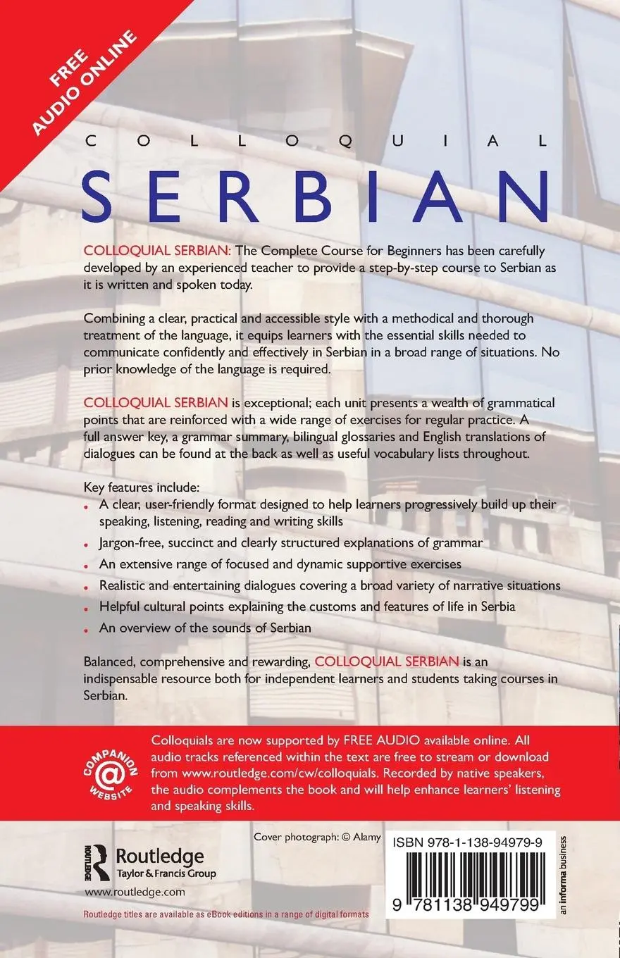 Rückseite: 9781138949799 | Colloquial Serbian | The Complete Course for Beginners | Hawkesworth