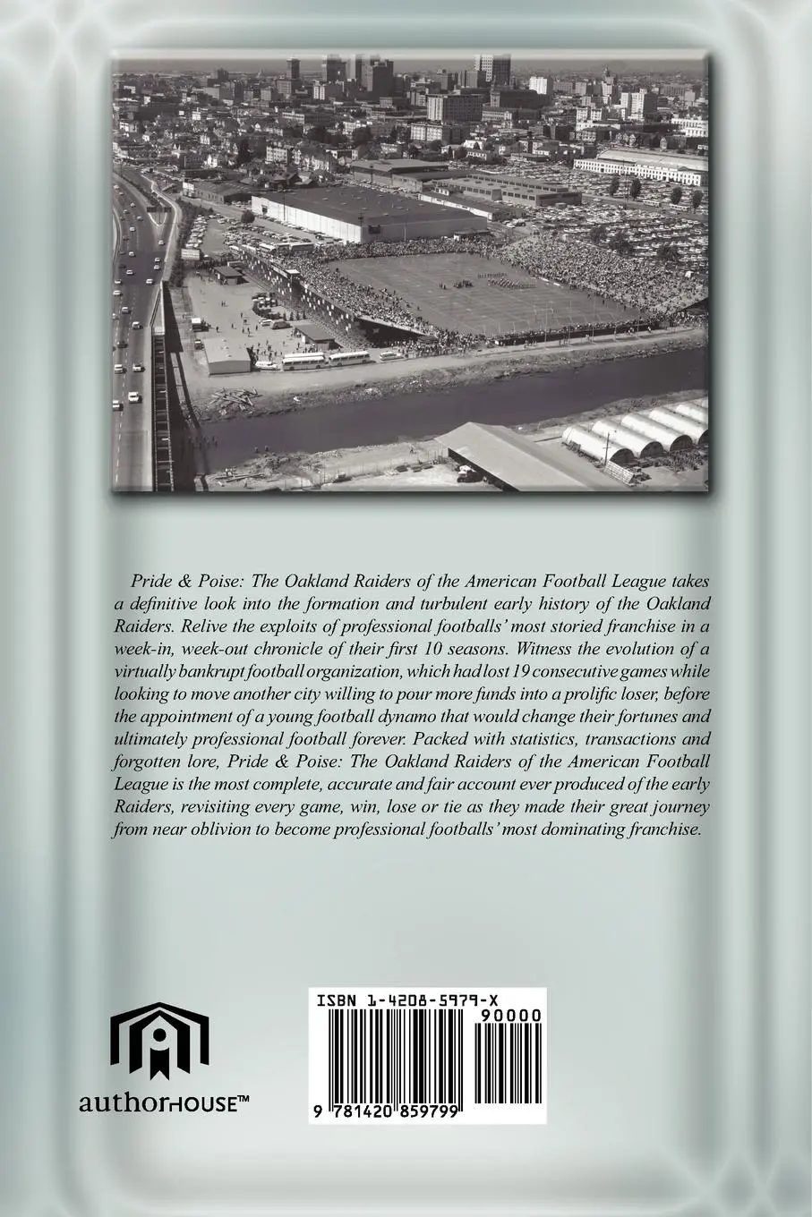 Rückseite: 9781420859799 | Pride and Poise | The Oakland Raiders of the American Football League
