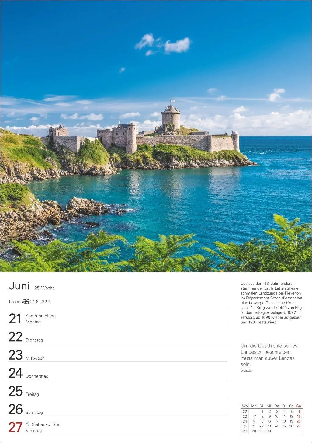 Bild: 9783840039799 | Bretagne und Normandie Wochenplaner 2027 - Eine Reise in 53 Bildern