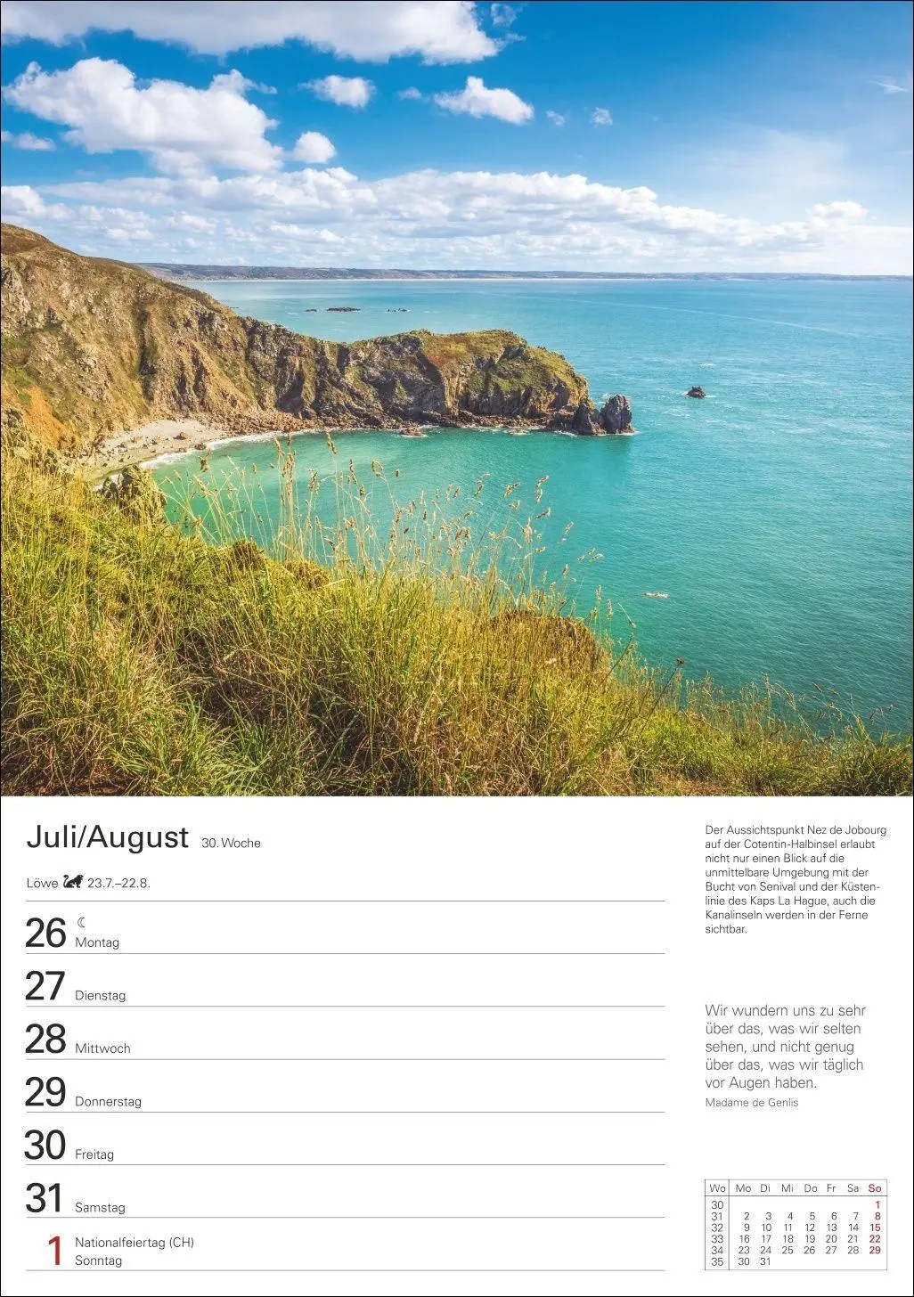 Bild: 9783840039799 | Bretagne und Normandie Wochenplaner 2027 - Eine Reise in 53 Bildern