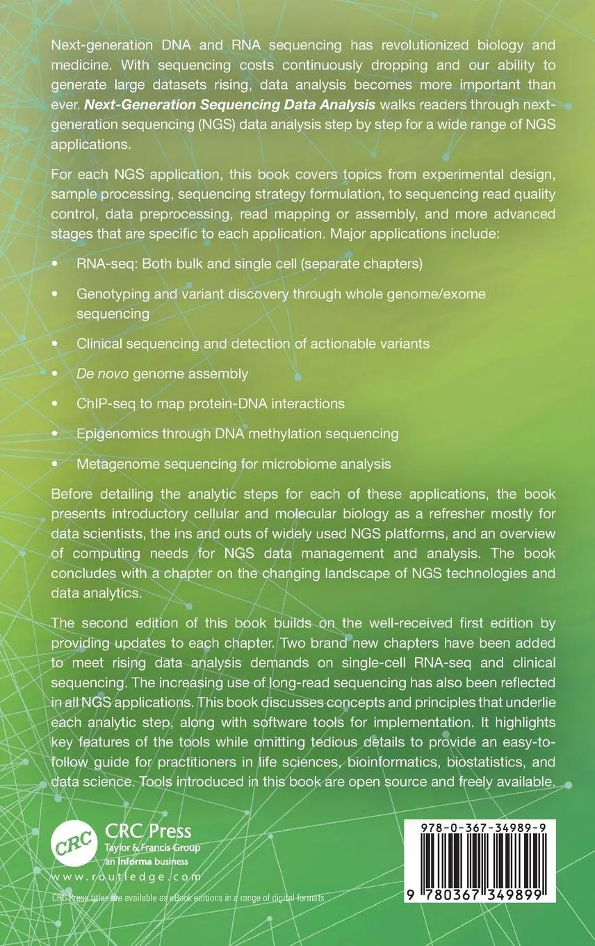 Rückseite: 9780367349899 | Next-Generation Sequencing Data Analysis | Xinkun Wang | Buch | 2023