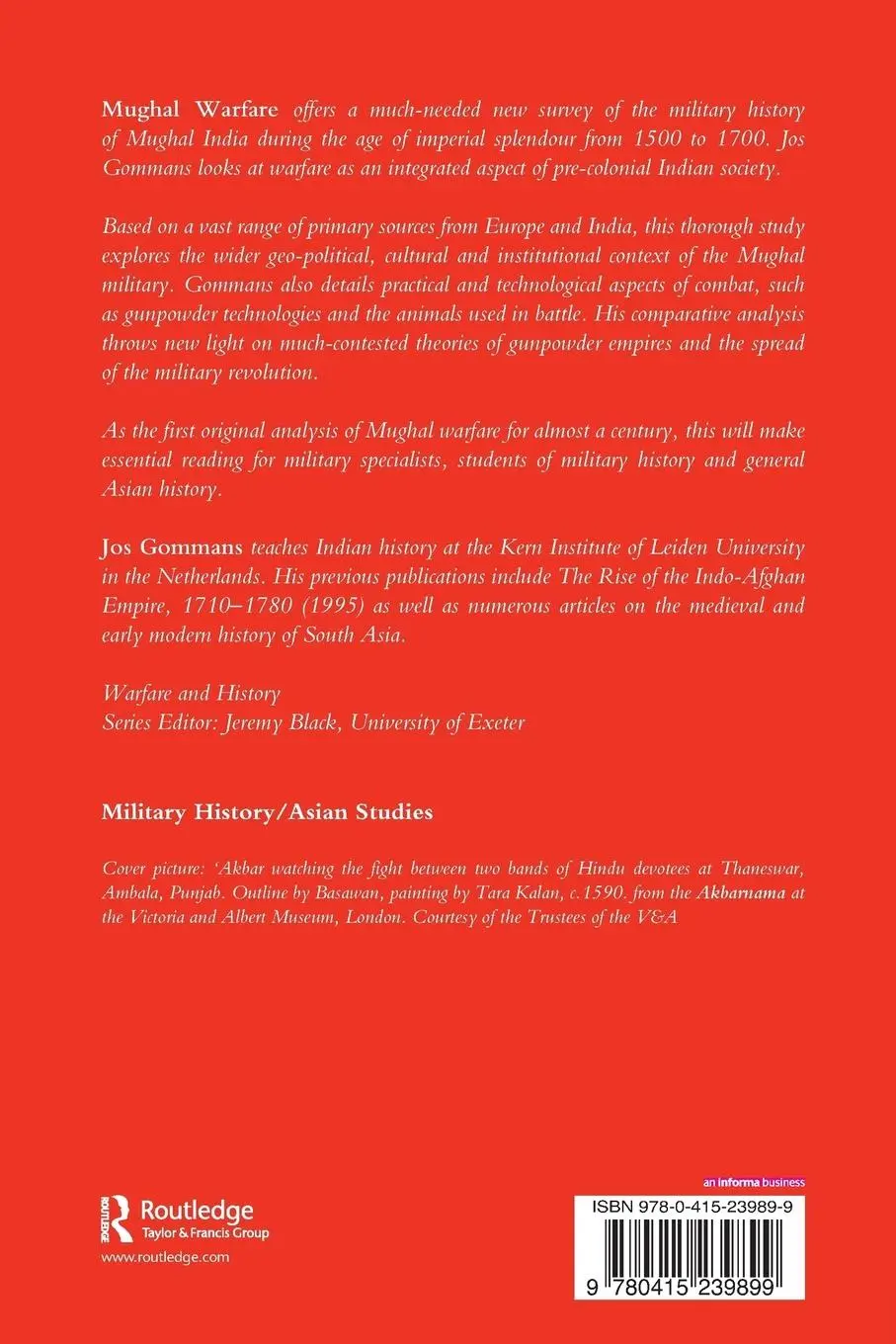 Rückseite: 9780415239899 | Mughal Warfare | Indian Frontiers and Highroads to Empire 1500-1700