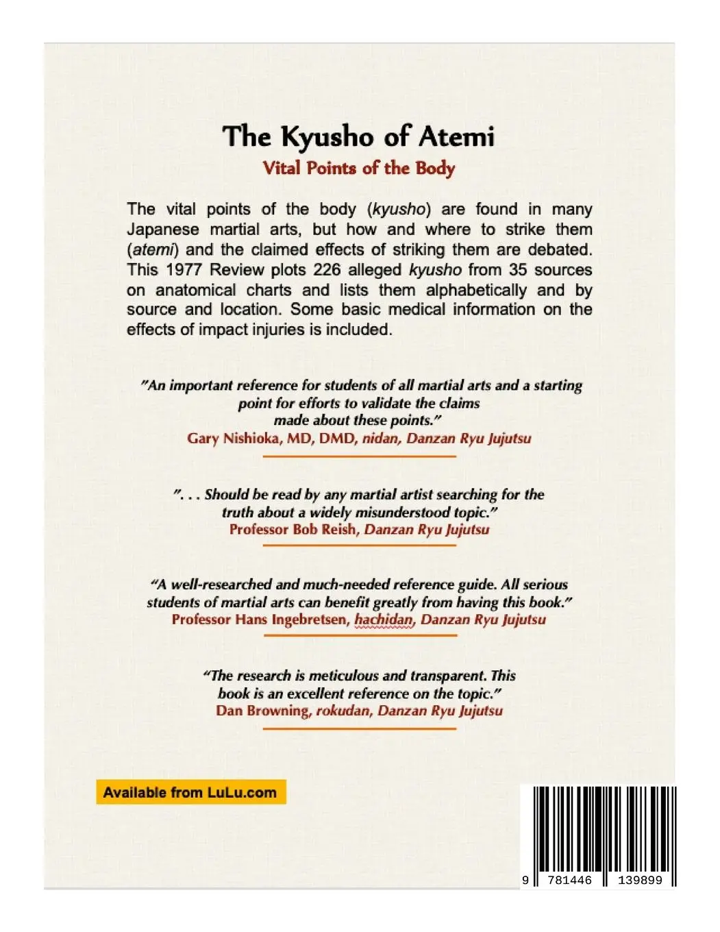 Rückseite: 9781446139899 | The Kyusho of Atemi | Tom Lang | Taschenbuch | Englisch | 2024