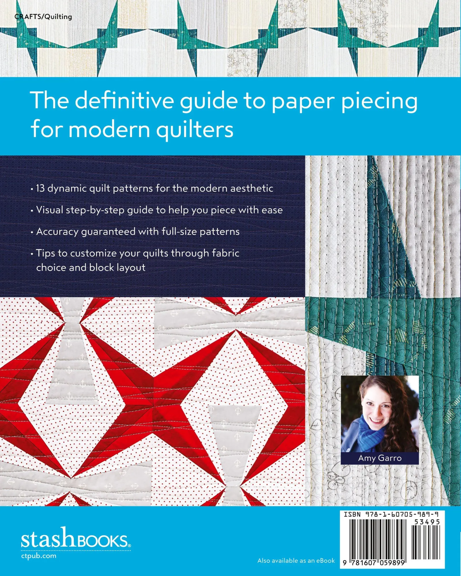 Rückseite: 9781607059899 | Paper Pieced Modern - Print-On-Demand Edition | Amy Garro | Buch