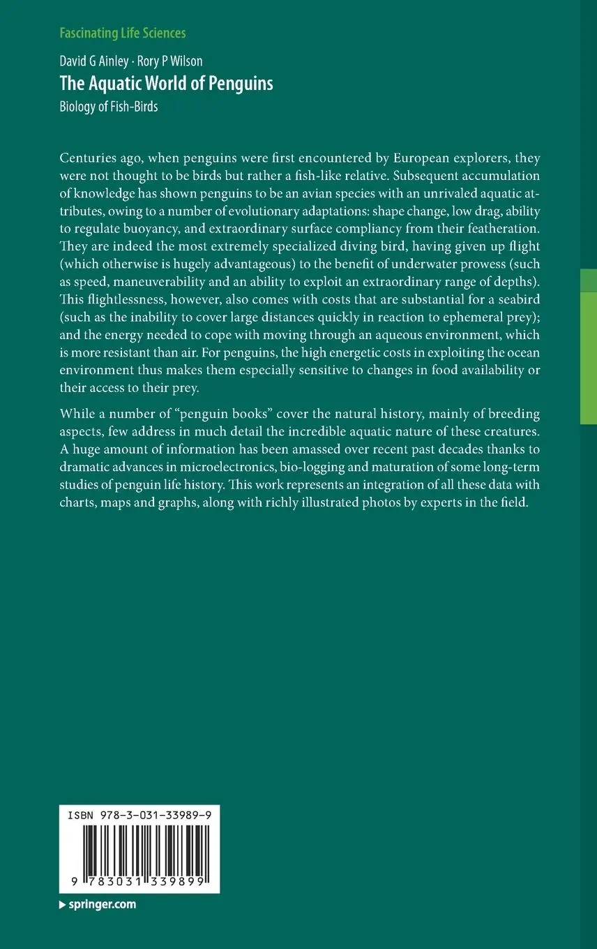 Rückseite: 9783031339899 | The Aquatic World of Penguins | Biology of Fish-Birds | Wilson (u. a.)