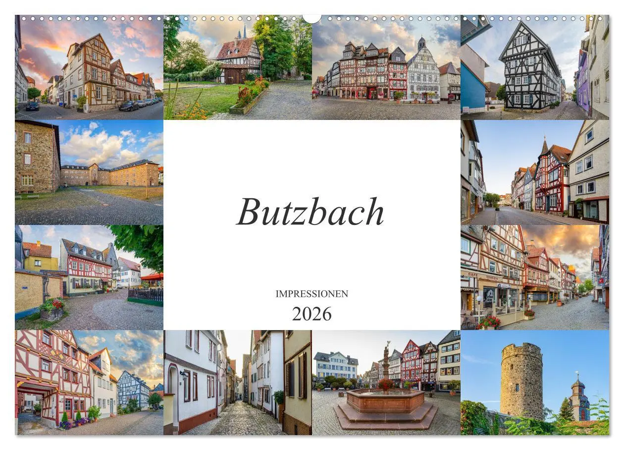 Cover: 9783457759899 | Butzbach Impressionen (Wandkalender 2026 DIN A2 quer), CALVENDO...