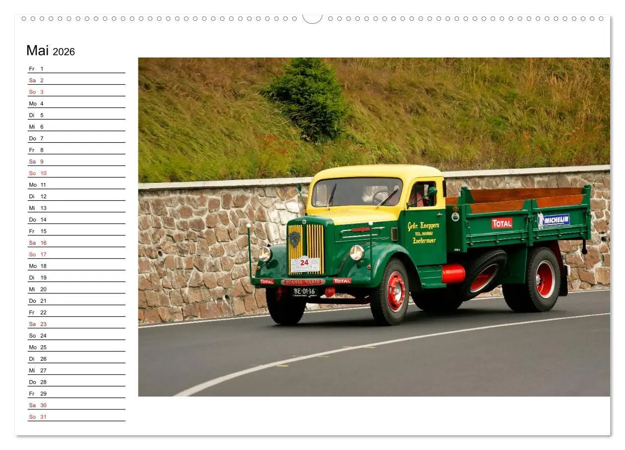 Bild: 9783457999899 | Klassische Lastkraftwagen (hochwertiger Premium Wandkalender 2026...