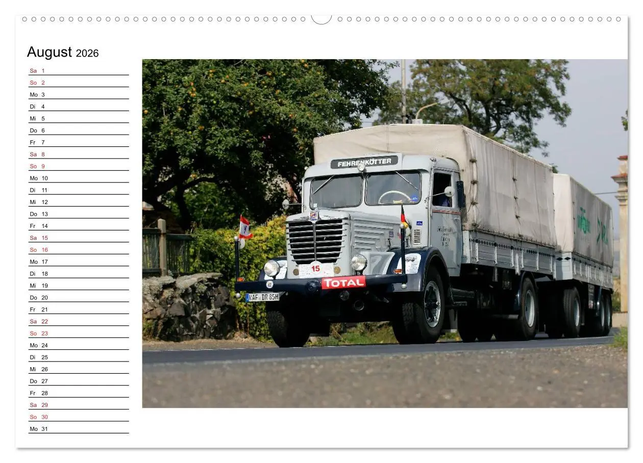 Bild: 9783457999899 | Klassische Lastkraftwagen (hochwertiger Premium Wandkalender 2026...