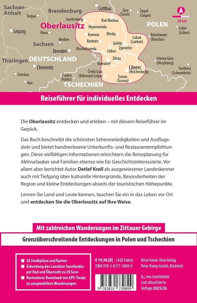 Rückseite: 9783831739899 | Reise Know-How Reiseführer Oberlausitz, Lausitzer Seenland | Krell