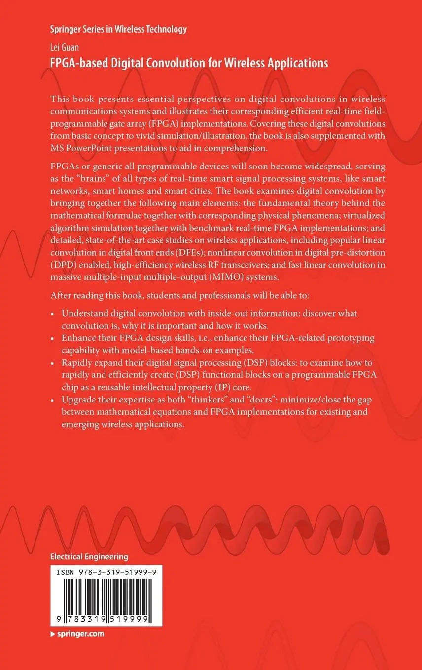 Rückseite: 9783319519999 | FPGA-based Digital Convolution for Wireless Applications | Lei Guan