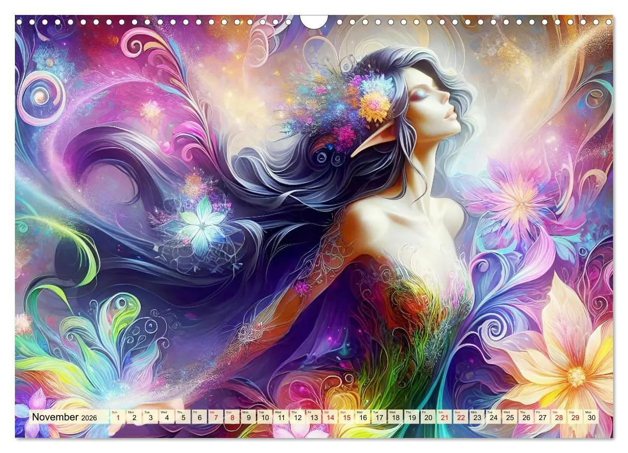 Bild: 9783516529999 | The flower elves Enchanting harmony (Wall Calendar 2026 DIN A3...