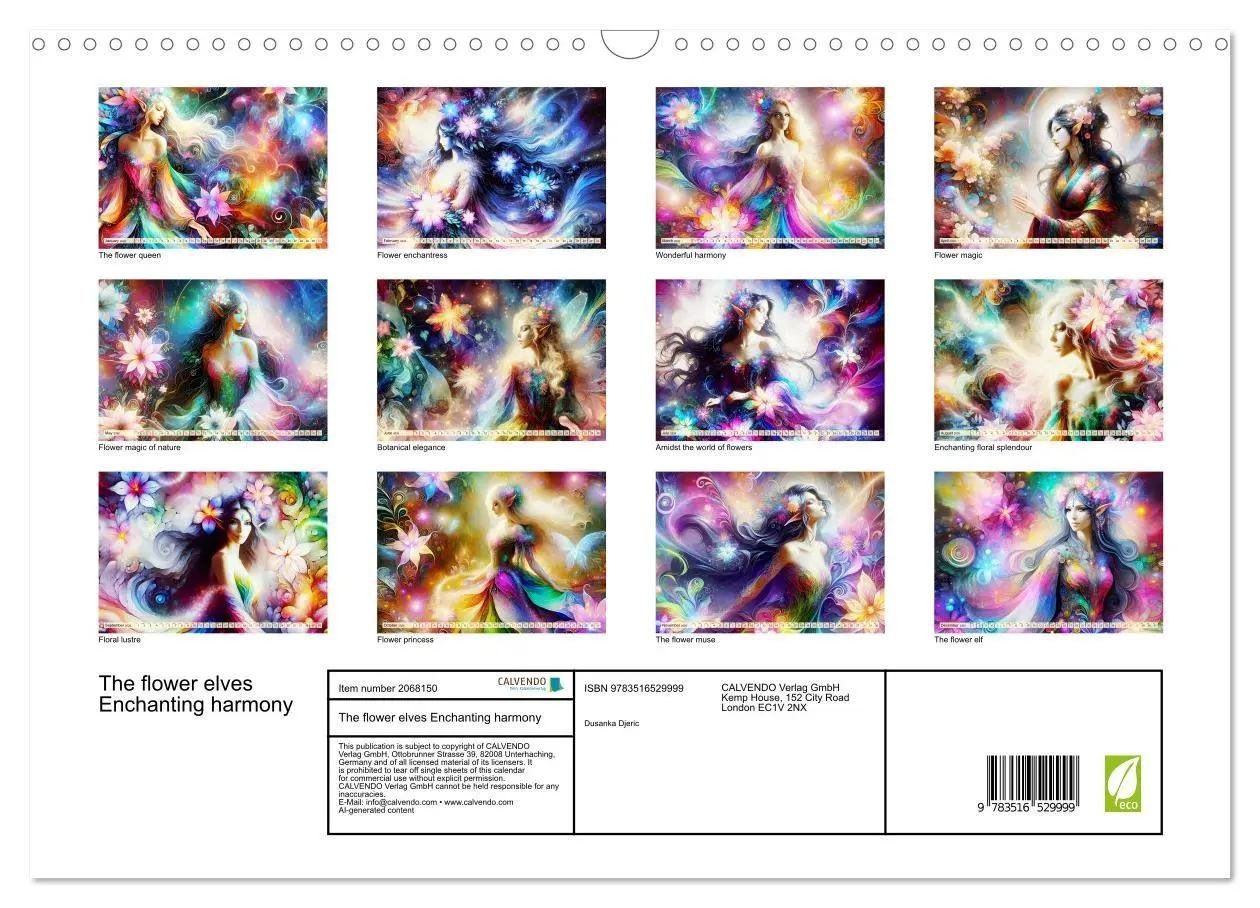 Bild: 9783516529999 | The flower elves Enchanting harmony (Wall Calendar 2026 DIN A3...