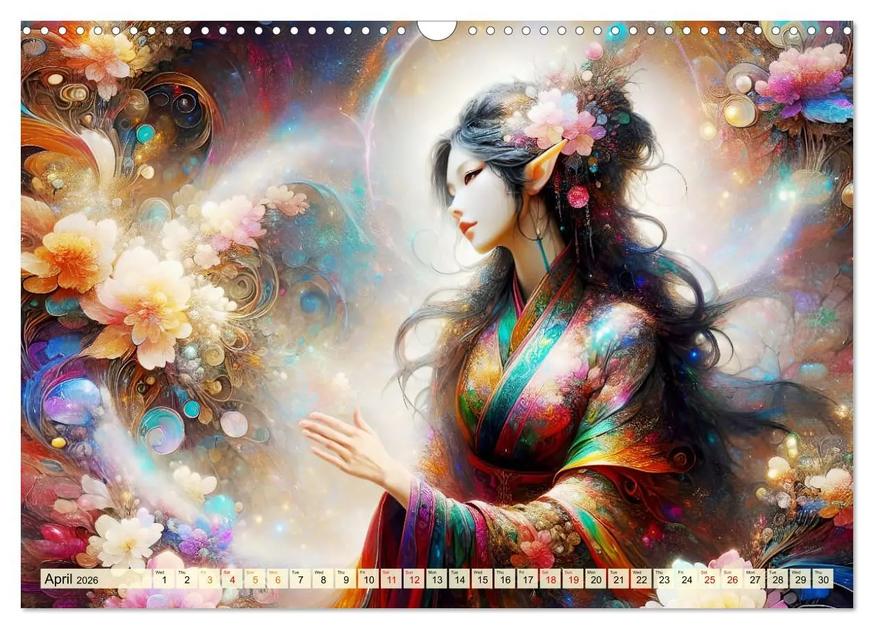 Bild: 9783516529999 | The flower elves Enchanting harmony (Wall Calendar 2026 DIN A3...