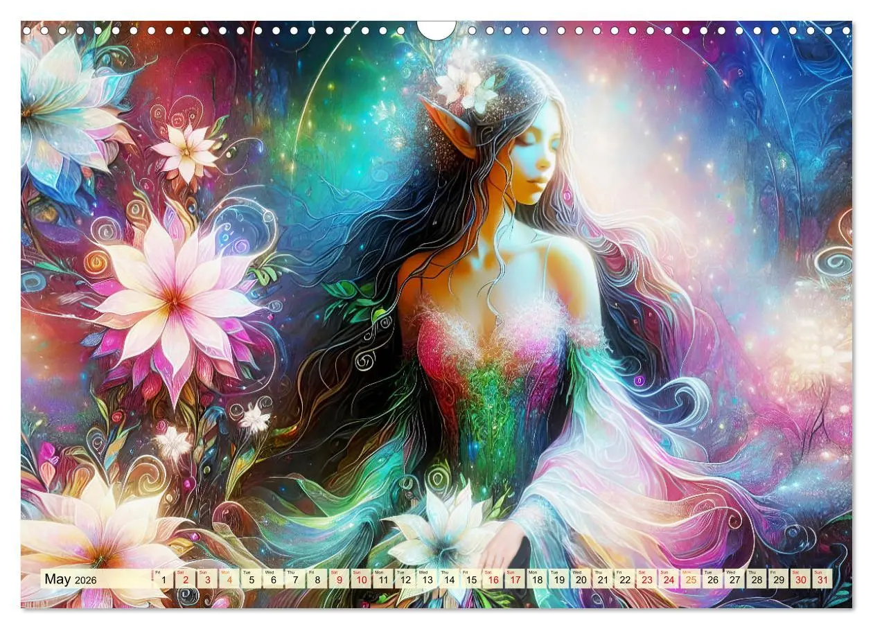Bild: 9783516529999 | The flower elves Enchanting harmony (Wall Calendar 2026 DIN A3...