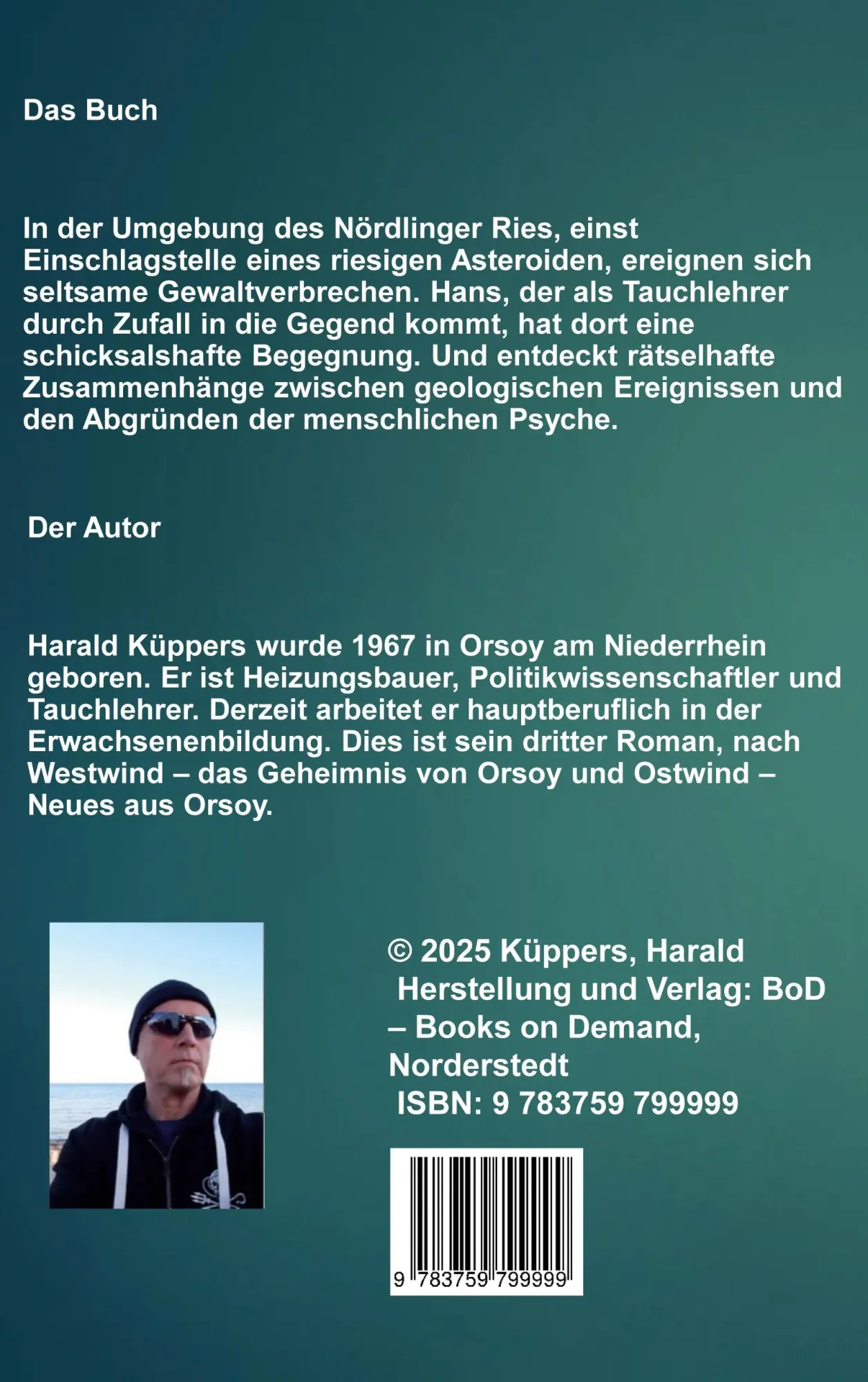 Rückseite: 9783759799999 | Nordwind | Donauwörth im Bann des Kraters | Harald Küppers | Buch